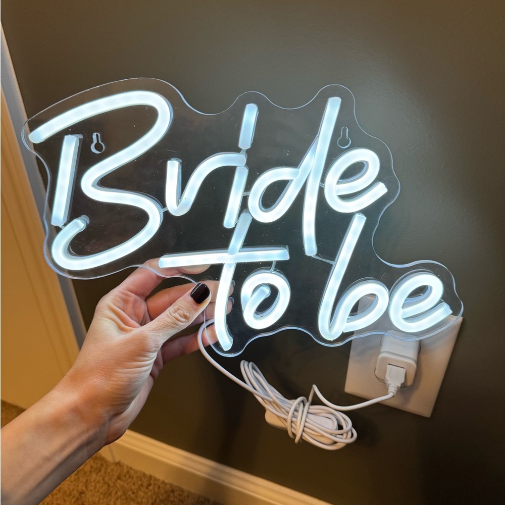 Bride to Be Neon LED Sign 🤍✨
